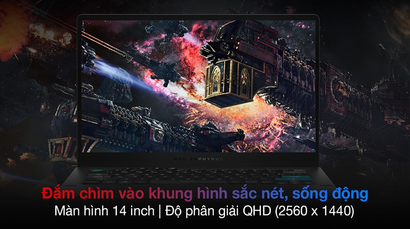 Màn hình laptop sống động và sắc nét